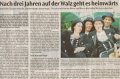 Zeitungsbericht Nach drei Jahren auf der Walz geht es heimwaerts